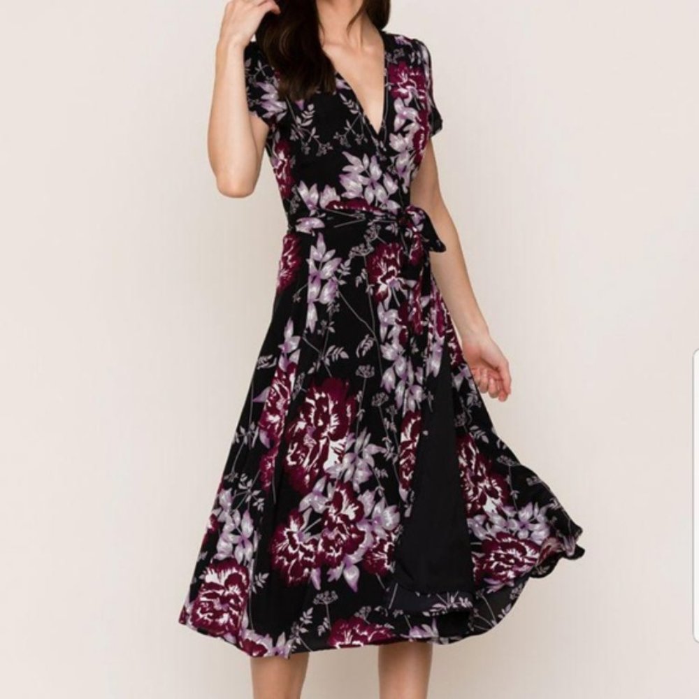 Yumi Kim Spin Me Around Silk Dress in Rosa Ella